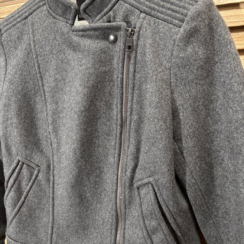 Banana Repbulic Wool Moto Jacket, Gray Size XS - Picture 4 of 9